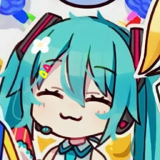 ☺️ emoji Hatsune Miku Telegram sticker 21 of 31
