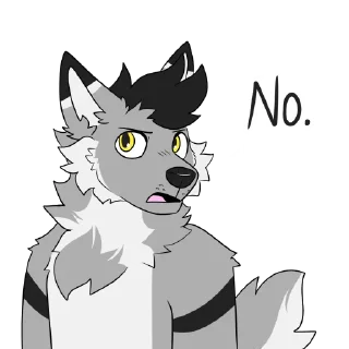👎 emoji @BrunoWoofs Sticker Set Telegram sticker 12 of 17