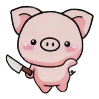 🔪 emoji Animals with knives Telegram sticker 12 of 45