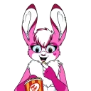 🍿 emoji Chloe The Pink Bunnie (ESP) Telegram sticker 6 of 39