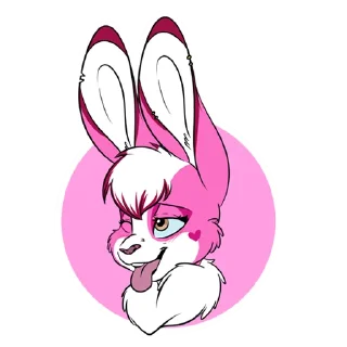 🥵 emoji Chloe The Pink Bunnie (ESP) Telegram sticker 21 of 39