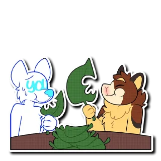 🍽 emoji Tree Kangaroo Telegram sticker 21 of 26