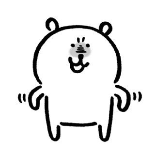 😏 emoji Kakao Joke bear 4 Telegram sticker 14 of 24