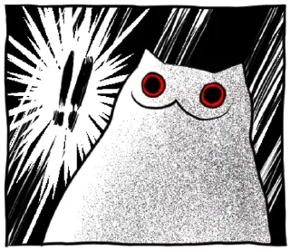 ❗️ emoji Creepy cat I Telegram sticker 23 of 120