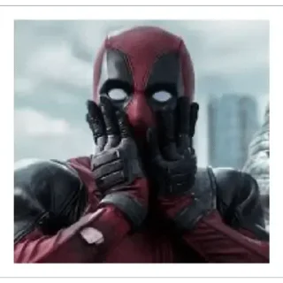 😱 emoji Deadpool Telegram sticker 10 of 42