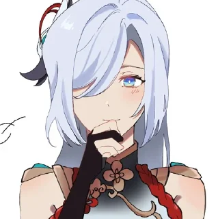 ❄️ emoji Shenhe @Palurien Telegram sticker 16 of 50