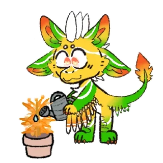 🌷 emoji Alphonso The Avali Telegram sticker 18 of 86