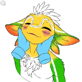 🥰 emoji Alphonso The Avali Telegram sticker 14 of 86