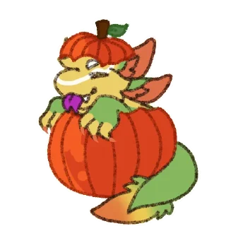 🟠 emoji Alphonso The Avali Telegram sticker 16 of 86