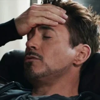 🤦‍♂ emoji Tony Stark @sobhaniparsa Telegram sticker 14 of 25