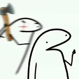 🪓 emoji Stickman flork Telegram sticker 15 of 65