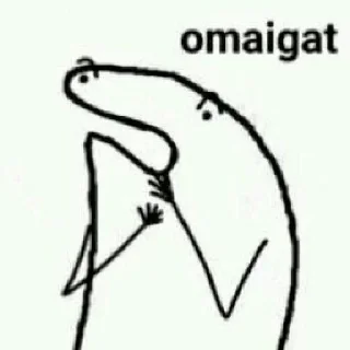 😱 emoji Stickman flork Telegram sticker 11 of 65