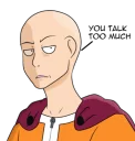😒 emoji One Punch Man Telegram sticker 15 of 25