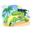 🐊 emoji With Effects Telegram sticker 12 of 18