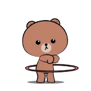 🐻 emoji 🍭Brownie x Andie @Mycute_stickers Telegram sticker 3 of 25