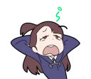 😩 emoji Little Witch Academia Telegram sticker 9 of 40