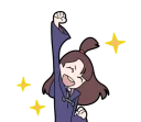 😆 emoji Little Witch Academia Telegram sticker 10 of 40
