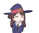 😔 emoji Little Witch Academia Telegram sticker 14 of 40