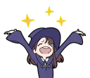 😄 emoji Little Witch Academia Telegram sticker 16 of 40