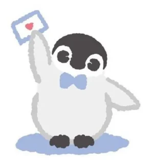 💟 emoji Cute penguin Telegram sticker 19 of 42