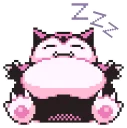😴 emoji Pokemon Pixel Telegram sticker 15 of 24