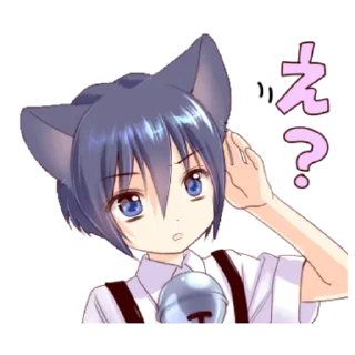 🤔 emoji Boy of a black cat Telegram sticker 9 of 39