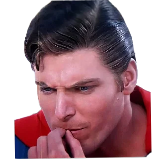 💇 emoji Christopher Reeve Telegram sticker 1 of 6
