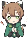 🍀 emoji Tortoiseshell Kitten Telegram sticker 12 of 120