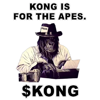 🦍 emoji $KONG Telegram sticker 8 of 10