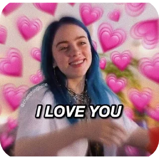 ❤ emoji Billie Telegram sticker 23 of 29