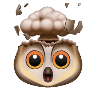 🦉 emoji 🤯🤯🤯 Telegram sticker 9 of 26