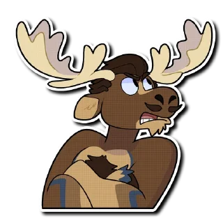 😒 emoji Diffuse Moose Telegram sticker 8 of 51