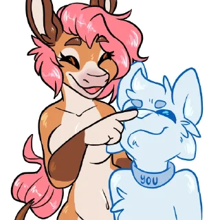 👃 emoji Jennette Donkey Telegram sticker 7 of 20
