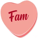👨‍👩‍👧‍👦 emoji Candy Hearts -Friends Telegram sticker 12 of 25