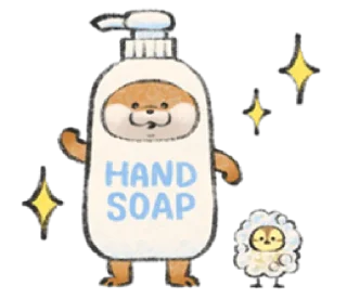 🧼 emoji Cute Lie Otter Telegram sticker 19 of 120