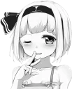 Sticker from Cham's Ghost Gal | @ChamChan