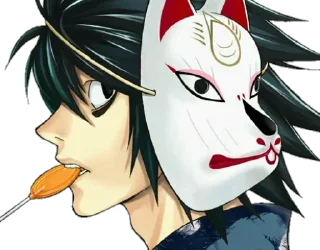 😶 emoji L Lawliet - @Blue_Rose_Sword Telegram sticker 15 of 30
