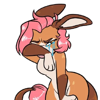 😰 emoji Jennette Donkey Telegram sticker 16 of 20