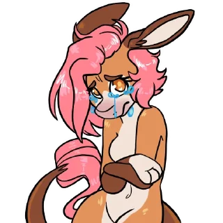 😭 emoji Jennette Donkey Telegram sticker 12 of 20