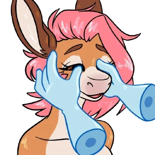 🤲 emoji Jennette Donkey Telegram sticker 10 of 20