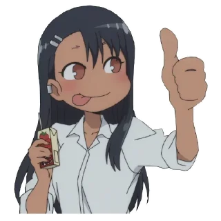👍 emoji Nagatoro-san Telegram sticker 11 of 31