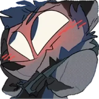 ☺️ emoji Distorted Furry Telegram sticker 13 of 116