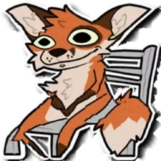 😶 emoji Distorted Furry Telegram sticker 12 of 116