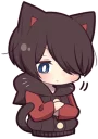 😶 emoji Black Kitten (4) Telegram sticker 2 of 84