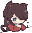 😞 emoji Black Kitten (4) Telegram sticker 22 of 84