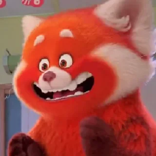 😁 emoji Turning Red - Mei Panda Telegram sticker 17 of 45