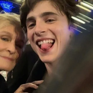 🤪 emoji the essence of timothée chalamet by @nathanist Telegram sticker 24 of 60