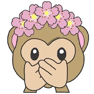 🙊 emoji 「 𝐂𝐮𝐭𝐞🌈 @i_FATIMAAH 」 Telegram sticker 15 of 55