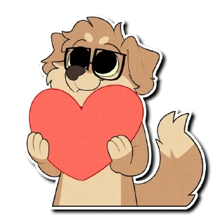 ❤️ emoji Max Fluffy Telegram sticker 6 of 16