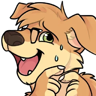 😅 emoji Fluffy Max Telegram sticker 12 of 72
